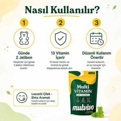 Mulvivo Gelişim Destekleyci Multivitamin Gummy